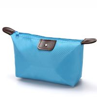 Women's All Seasons Nylon Solid Color Elegant Dumpling Shape Zipper Cosmetic Bag sku image 9