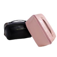 Women's All Seasons Pu Leather Solid Color Basic Square Zipper Cosmetic Bag Wash Bag main image 2