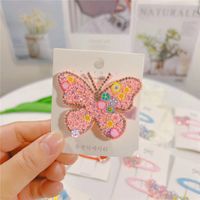 Cute Butterfly Imitation Pearl Hair Clip Hair Band sku image 4