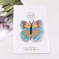 Sweet Rainbow Unicorn Butterfly Cloth Hair Clip sku image 3