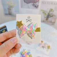 Sweet Rainbow Unicorn Butterfly Cloth Hair Clip sku image 18