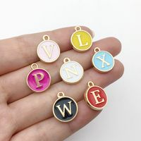 Simple Style Letter Alloy Enamel Charms Jewelry Accessories main image 2