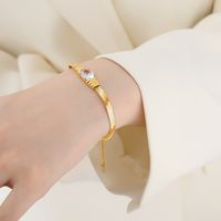 Elegant Luxurious Geometric Titanium Steel Plating 18k Gold Plated Bracelets Necklace main image 3