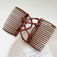 Simple Style Solid Color Plastic Insert Comb sku image 2