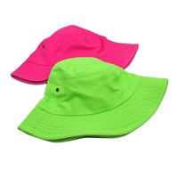 Unisex Simple Style Solid Color Flat Eaves Bucket Hat main image 4