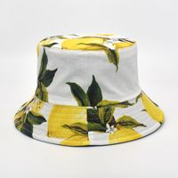 Unisex Lässig Sonnenblume Zitrone Flache Traufen Bucket Hat sku image 3