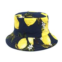 Unisex Lässig Sonnenblume Zitrone Flache Traufen Bucket Hat sku image 4