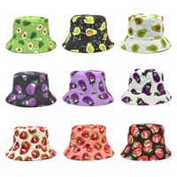 Unisex Künstlerisch Frucht Gemüse Flache Traufen Bucket Hat main image 5