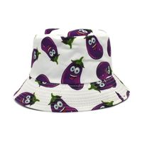 Unisex Künstlerisch Frucht Gemüse Flache Traufen Bucket Hat sku image 6