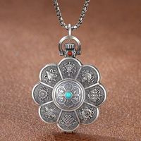 Basic Classic Style Printing Copper Plating Pendant Necklace main image 1