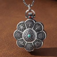 Basic Classic Style Printing Copper Plating Pendant Necklace main image 2