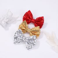 Cute Sequins Bow Knot Cloth Sequins Pleated Hair Clip main image 1
