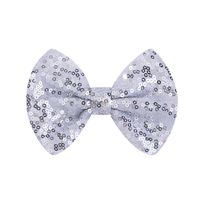 Cute Sequins Bow Knot Cloth Sequins Pleated Hair Clip sku image 1