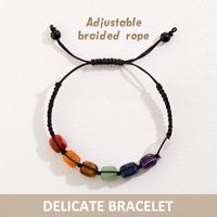 Ethnic Style Geometric Natural Stone Knitting Bracelets main image 3