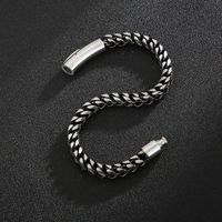 Hip-hop Geometric Titanium Steel Plating Men's Bracelets main image 4