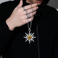 Modern Style Sun Stainless Steel Alloy Plating Men's Pendant Necklace main image 2