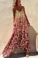 Women's Swing Dress Vacation Printing Sleeveless Gradient Color Maxi Long Dress Holiday main image 5