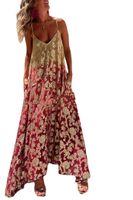 Women's Swing Dress Vacation Printing Sleeveless Gradient Color Maxi Long Dress Holiday main image 3