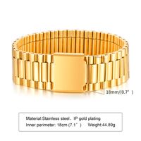 304 Stainless Steel 18K Gold Plated IG Style Plating Inlay Solid Color Zircon Bracelets main image 4