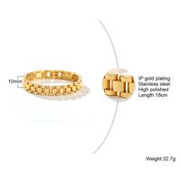 304 Stainless Steel 18K Gold Plated IG Style Plating Inlay Solid Color Zircon Bracelets main image 5
