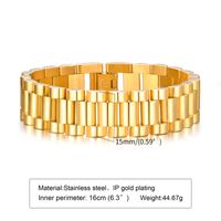 304 Stainless Steel 18K Gold Plated IG Style Plating Inlay Solid Color Zircon Bracelets main image 6