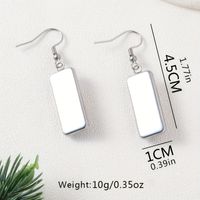 1 Pair French Style Pastoral Cartoon Inlay 304 Stainless Steel Glass Drop Earrings main image 2