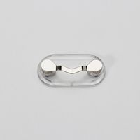 Readerest Magnetic Glasses Bracket Magnetic Brooch Magnet Badge Headset Creative Storage Magnetic Glasses Clip sku image 1