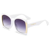 Elegant Basic Lady Color Block Pc Square Full Frame Women's Sunglasses main image 3