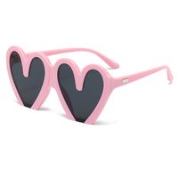 Hip-hop Heart Shape Pc Special-shaped Mirror Full Frame Women's Sunglasses main image 1