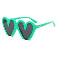 Hip-hop Heart Shape Pc Special-shaped Mirror Full Frame Women's Sunglasses main image 5