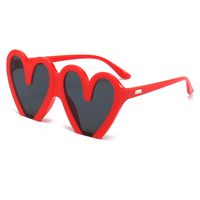 Hip-hop Heart Shape Pc Special-shaped Mirror Full Frame Women's Sunglasses main image 2