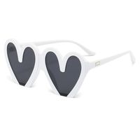 Hip-hop Heart Shape Pc Special-shaped Mirror Full Frame Women's Sunglasses main image 3