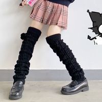 Women's Casual Solid Color Cotton Polyester Cotton Long Leg Warmers A Pair main image 3