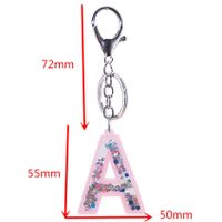 Modern Style Letter Arylic Sequin Women's Bag Pendant Keychain main image 3
