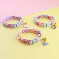 Cross-border Pet Supplies Wholesale Factory Direct Sales Ins Style Colorful Lace Flower Collar Bell Kitty Small Dog Harness main image 4
