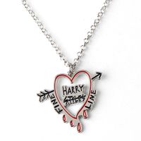 Cool Style Letter Heart Shape Alloy Plating Women's Pendant Necklace Keychain main image 1
