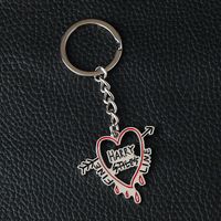 Cool Style Letter Heart Shape Alloy Plating Women's Pendant Necklace Keychain main image 5