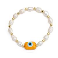 Simple Style Devil's Eye Freshwater Pearl Glass Beaded Bracelets sku image 3