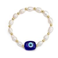 Simple Style Devil's Eye Freshwater Pearl Glass Beaded Bracelets main image 2