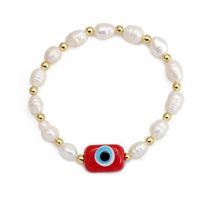 Simple Style Devil's Eye Freshwater Pearl Glass Beaded Bracelets sku image 6