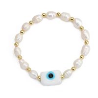 Simple Style Devil's Eye Freshwater Pearl Glass Beaded Bracelets sku image 5