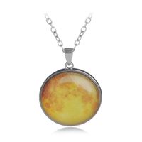 Style Simple Rond Alliage Lumineux Placage Incruster Gemme Femmes Pendentif sku image 4