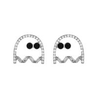 1 Pair Funny Simple Style Color Block Hollow Out Alloy Ear Studs main image 2