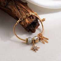 Fairy Style Artistic Bear Cattle Stainless Steel Charm Alloy 14k Gold Plated Bracelets main image 3