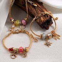 Fairy Style Artistic Bear Cattle Stainless Steel Charm Alloy 14k Gold Plated Bracelets main image 1
