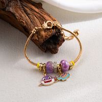 Fairy Style Artistic Bear Cattle Stainless Steel Charm Alloy 14k Gold Plated Bracelets main image 5
