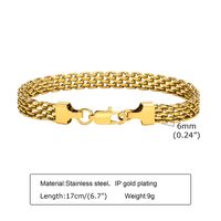 304 Stainless Steel 18K Gold Plated IG Style Plating Inlay Solid Color Zircon Bracelets main image 3