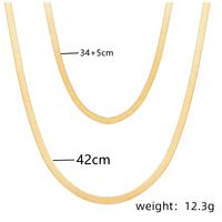 Iron Copper Retro Plating Solid Color Layered Necklaces main image 5