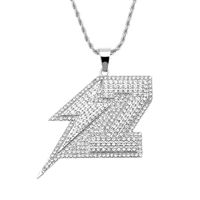 Fashion Diamond Lightning Pendant Necklace Alloy Necklace Wholesale sku image 3