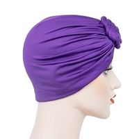 Women's Ethnic Style Solid Color Eaveless Beanie Hat main image 3